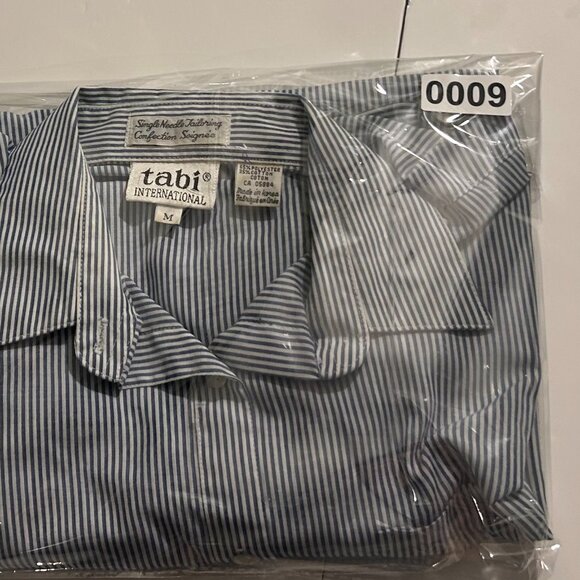 Vintage Pinstripe Tailored Dress Shirt - Picture 6 of 6